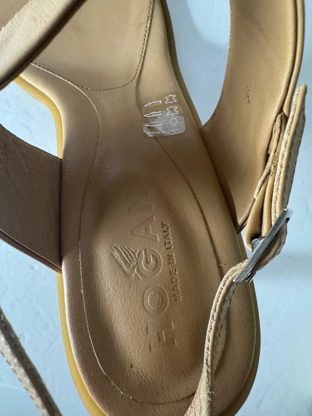 Hogan Sculptural Cutout Architectural Wedge Thong Sandal EU 39 US 9 NIB